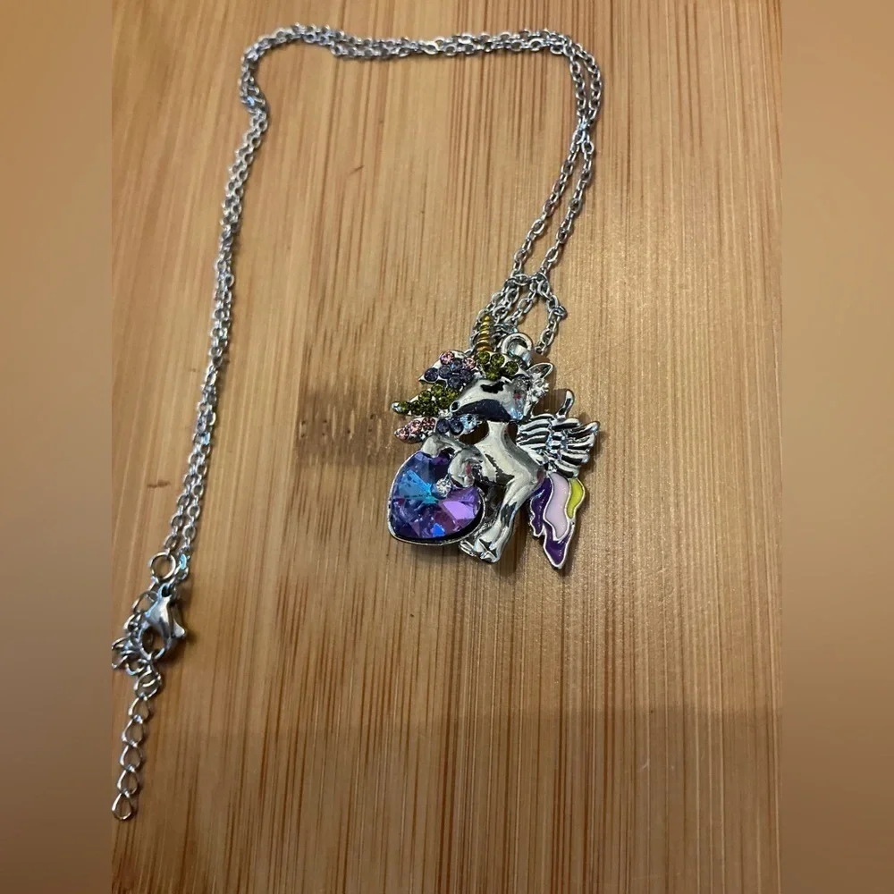 Adorable Unicorn Necklace 20”NWOT